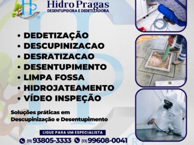 Hidro Pragas Dedetizadora e Desentupidora 24 Horas