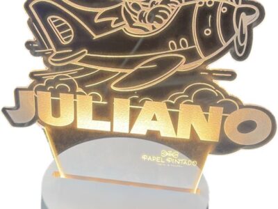 Luminária Led Em Acrílico - Personalizada Tamanho 15x21