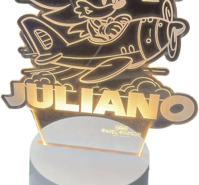 Luminária Led Em Acrílico - Personalizada Tamanho 15x21