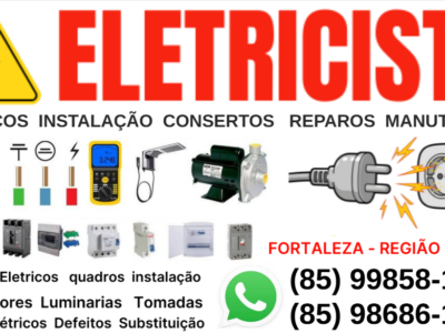 ELETRICISTA CONSERTOS FORTALEZA 24 HORAS (85) 99858-1919