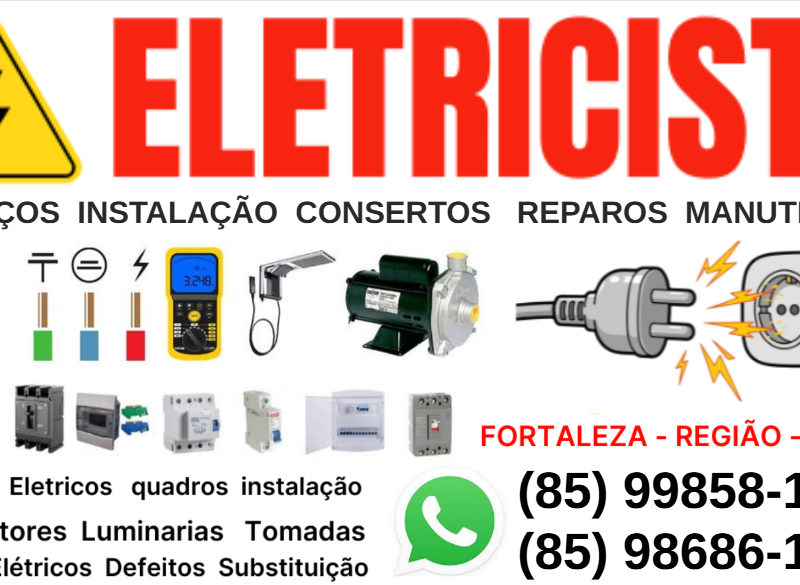 ELETRICISTA CONSERTOS FORTALEZA 24 HORAS (85) 99858-1919