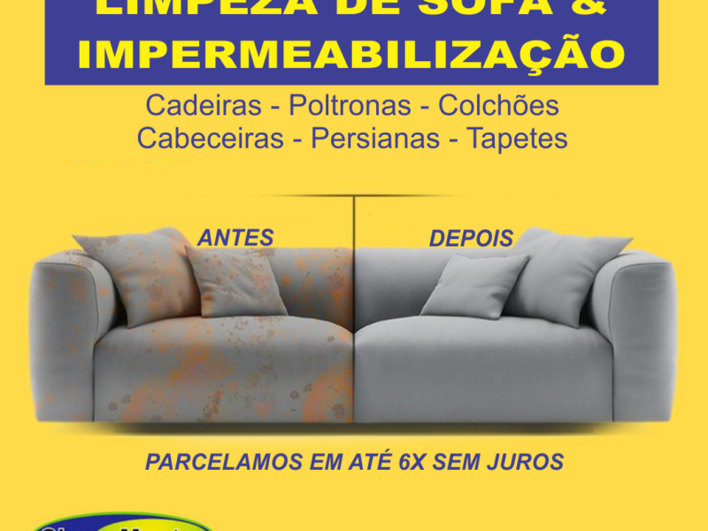Limpeza de Sofá e Impermeabilização de Estofados, Colchão, Tapetes e Persianas