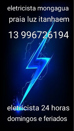 Eletricista 13 996726294 whatsapp mongagua
