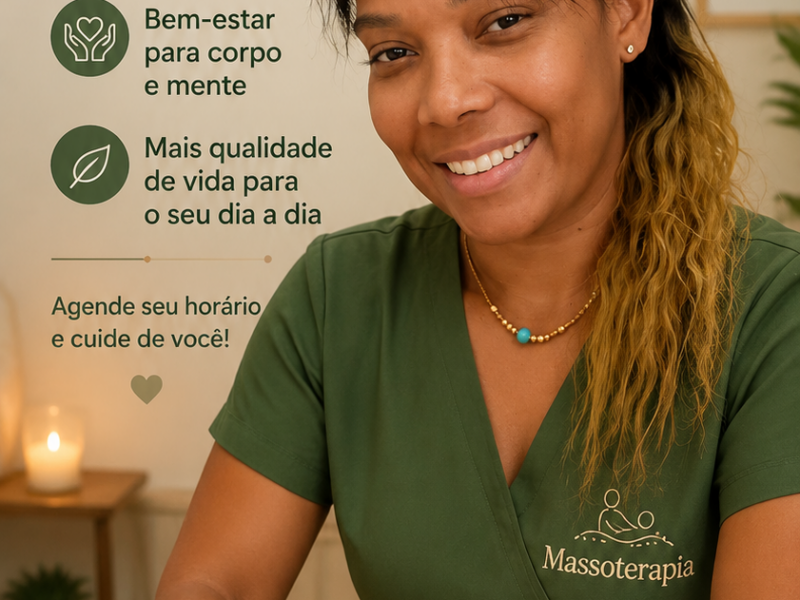 Massagens relaxantes e terapeuticas