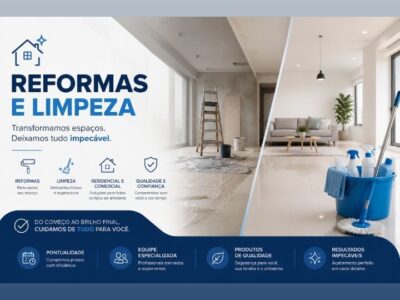 Reforma e limpeza